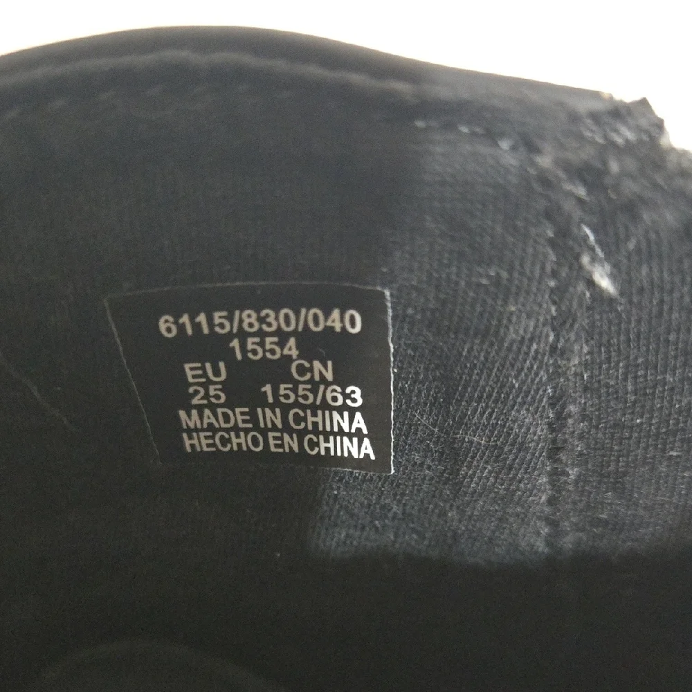Kids Black Ankle Boots